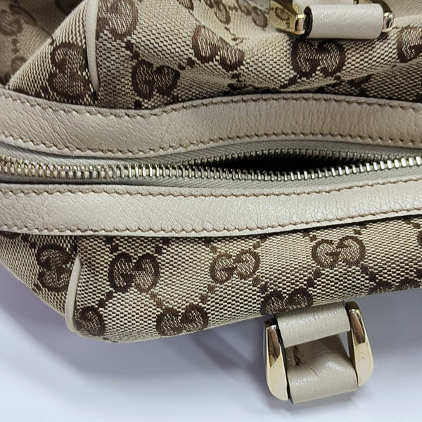 Monogram Canvas Top Handle Bag Brown