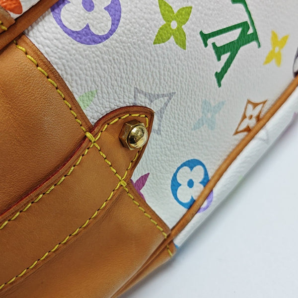 GRETA Monogram Coated Canvas White