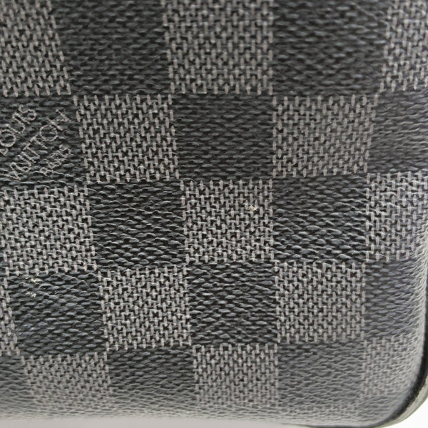 REM Damier Graphite Coated Canvas Gray