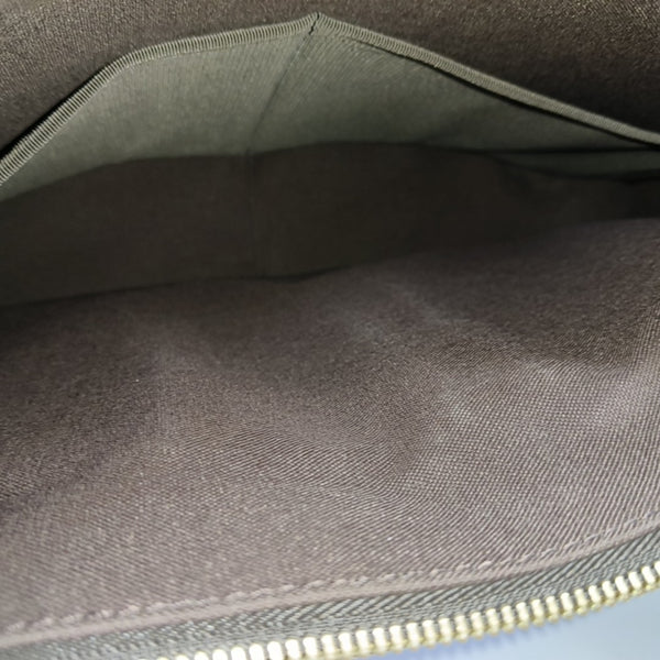SPENCER Damier Ebene Coated Canvas Brown