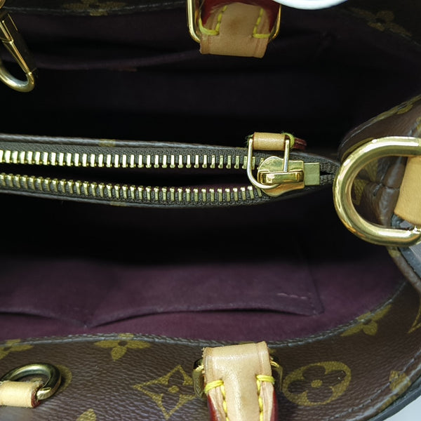 MONTAIGNE BB Monogram Coated Canvas Brown