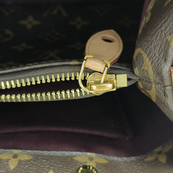 MONTAIGNE BB Monogram Coated Canvas Brown