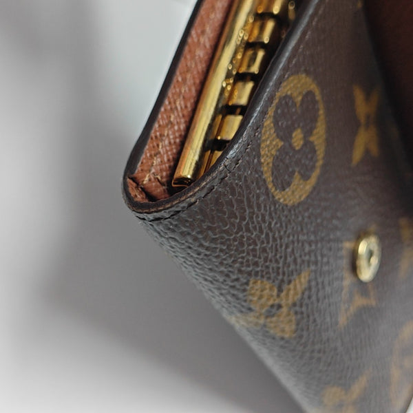 Monogram Coated Canvas Key Pouch Brown