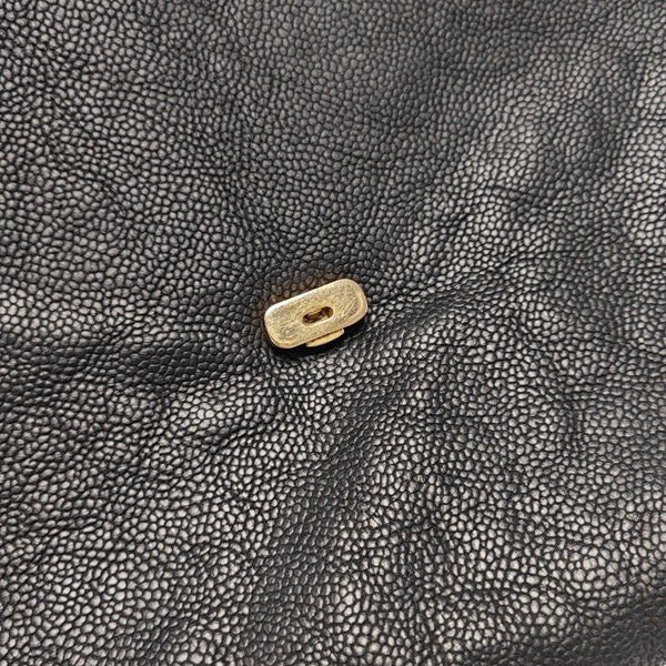 THREAD AROUND Quilted Grained Calfskin Black