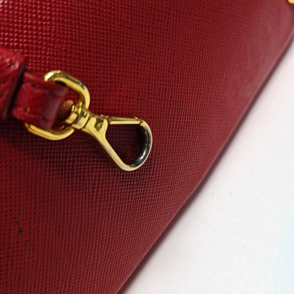 Promenade Mini Saffiano Calfskin Red