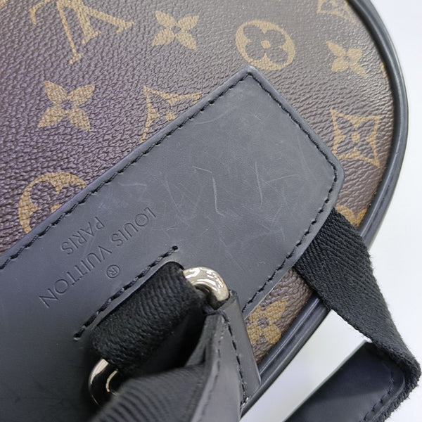 JOSH Monogram Coated Canvas Brown