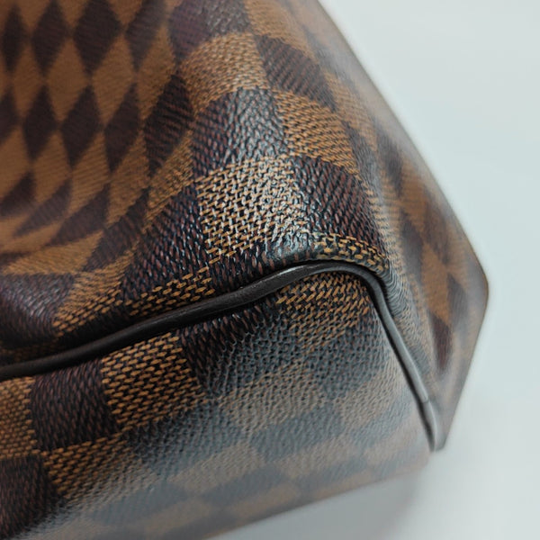 SPEEDY 25 Damier Ebene Coated Canvas Brown