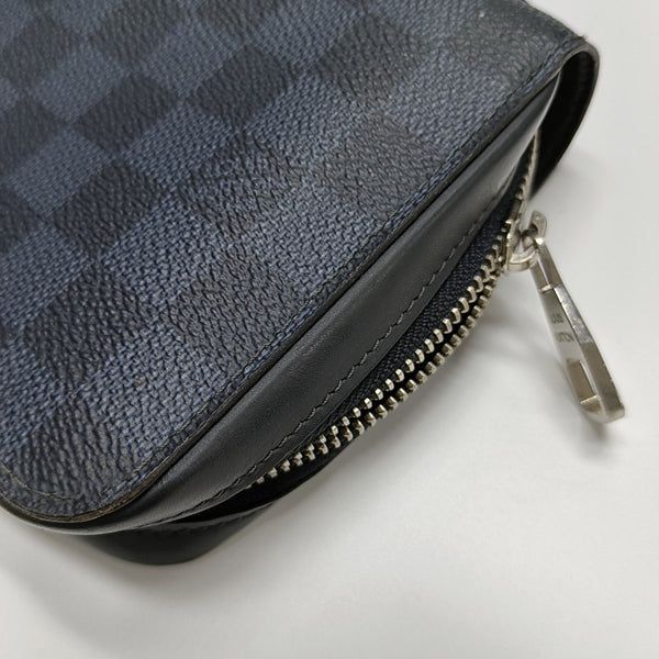 ZIPPY Extra Large Damier Coated Canvas Blue Wallet