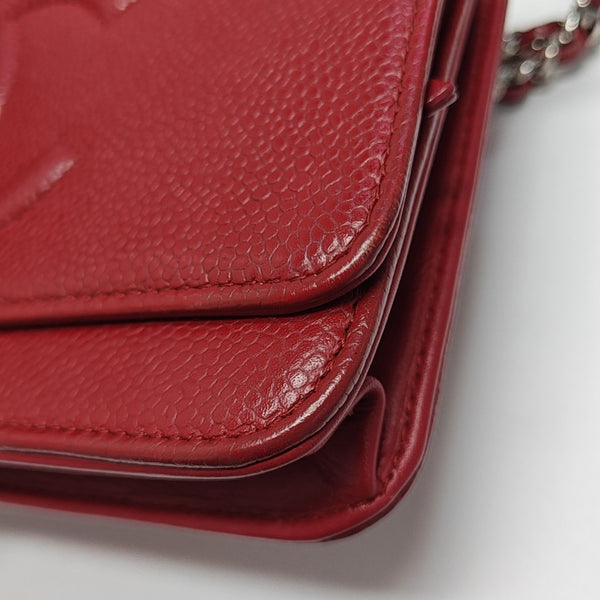 CC TIMELESS Grained Calfskin Red
