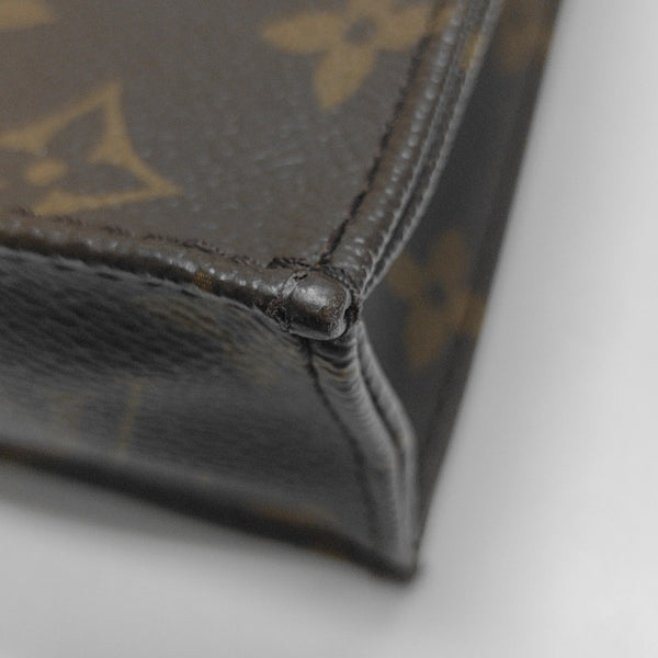 SAC PLAT Mini Monogram Coated Canvas Brown