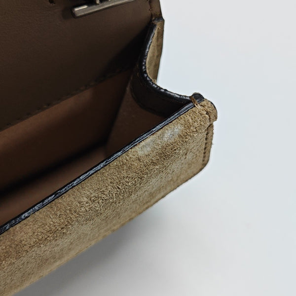 Dionysus Super Mini Monogram Coated Canvas Beige