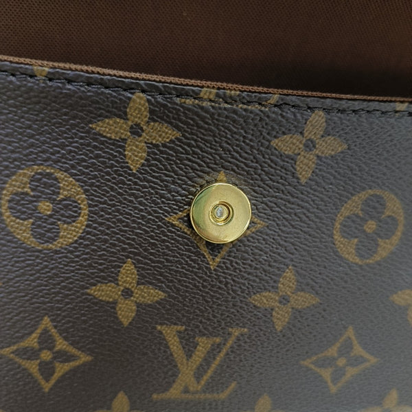 IVY Monogram Coated Canvas Brown