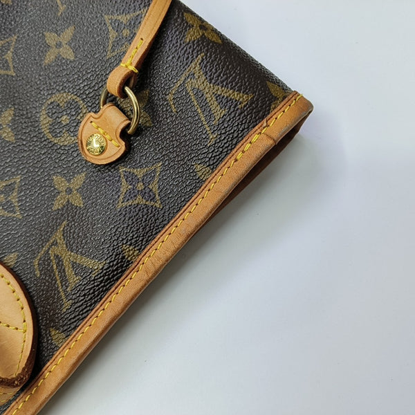 NEVERFULL MM Monogram Coated Canvas Brown