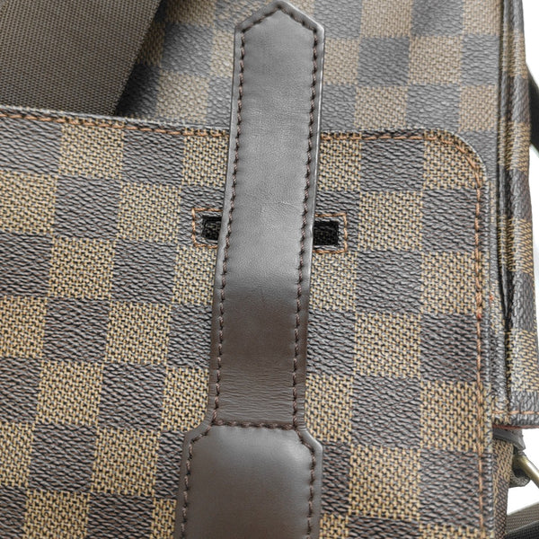 BROADWAY Damier Ebene Coated Canvas Brown