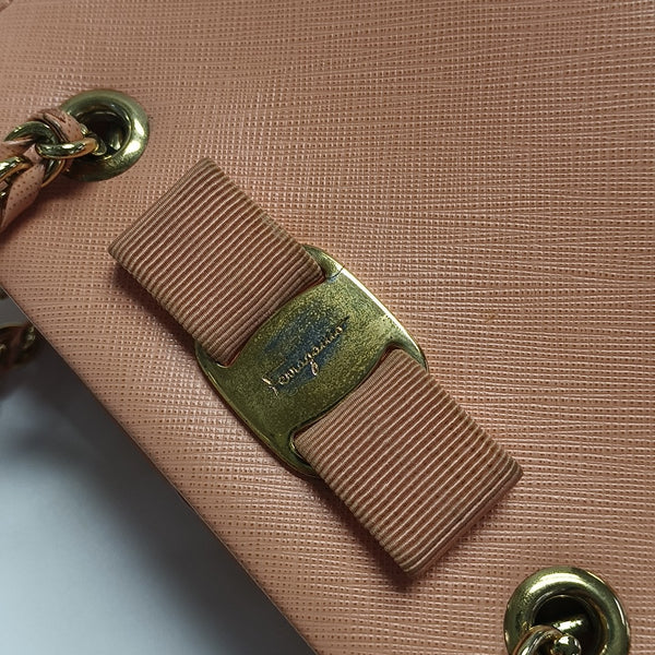 Calfskin Top Handle Bag Pink