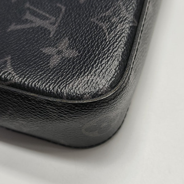 TRIO Monogram Coated Canvas Gray