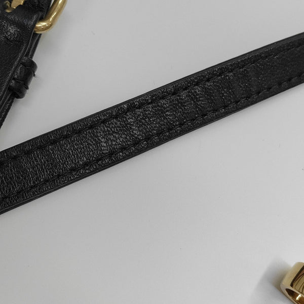 Arcadie Matelassé Quilted Lambskin Black