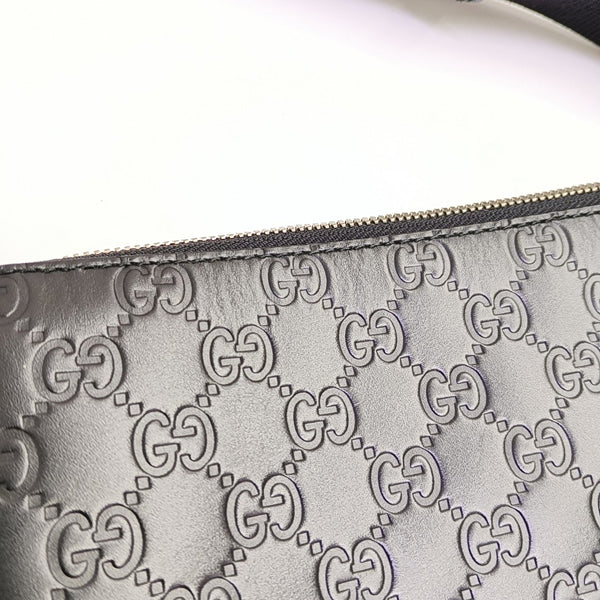 Signature Medium Monogram Calfskin Black
