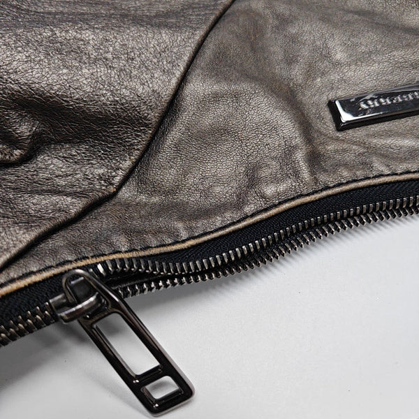 Calfskin Top Handle Bag Gray