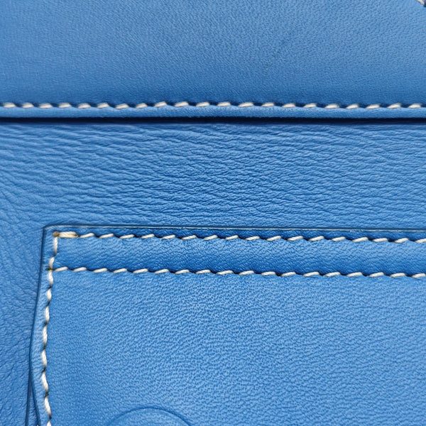 Calfskin Tote Bag Mini Blue