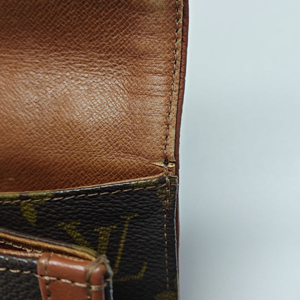 DAME GM Monogram Coated Canvas Brown
