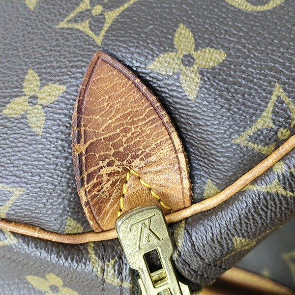 SAC SOUPLE 55 Monogram Coated Canvas Brown