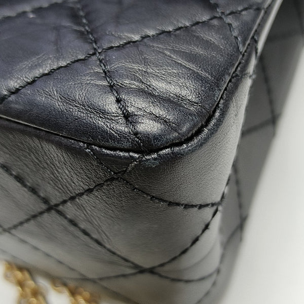 2.55 227 (jumbo) Quilted Calfskin Black