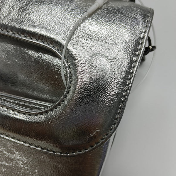 Diordouble Medium Calfskin Silver