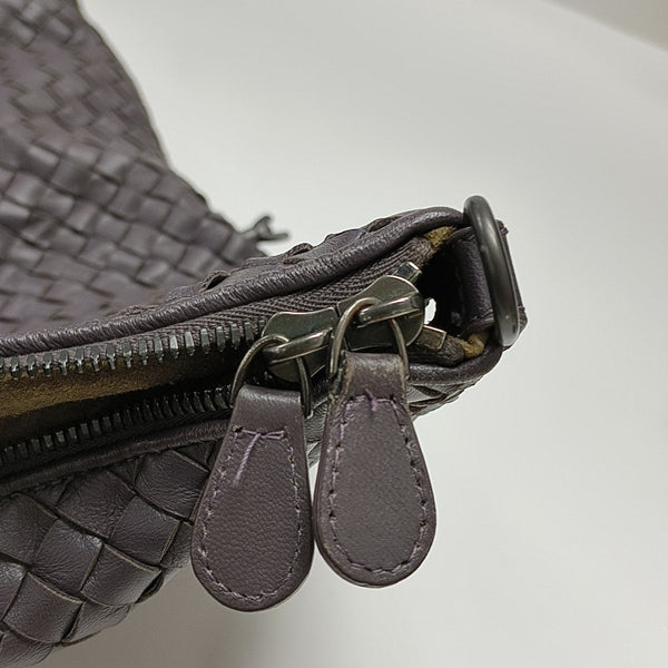 Lambskin Shoulder Bag Gray