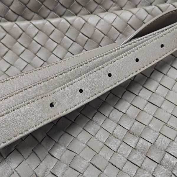 Calfskin Shoulder Bag Gray