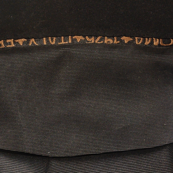 Coated Canvas Top Handle Bag Black
