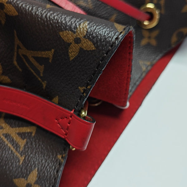 NÉONOÉ MM Monogram Coated Canvas Brown
