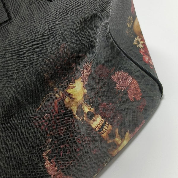 Coated Canvas Top Handle Bag Multicolor