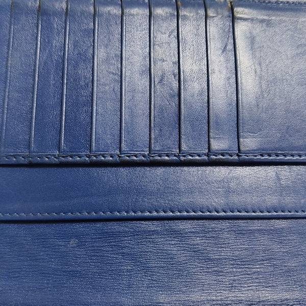 Calfskin Wallet Blue