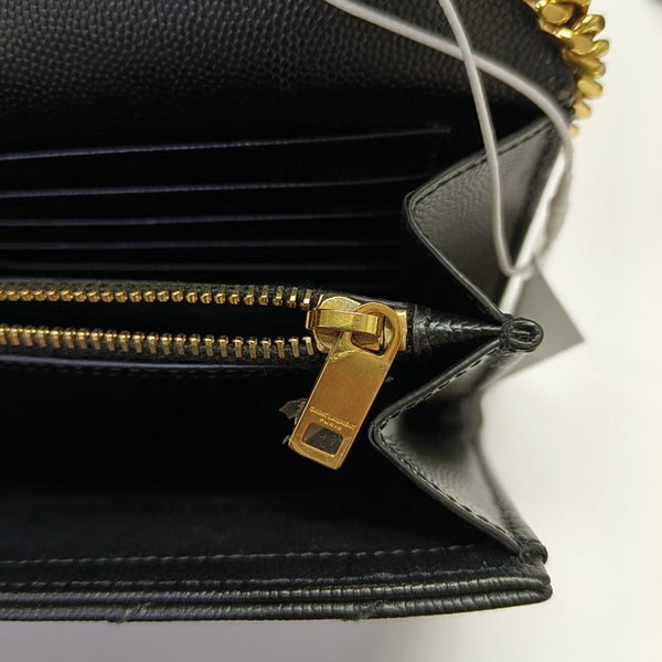 MONOGRAM Medium Chevron Calfskin Black