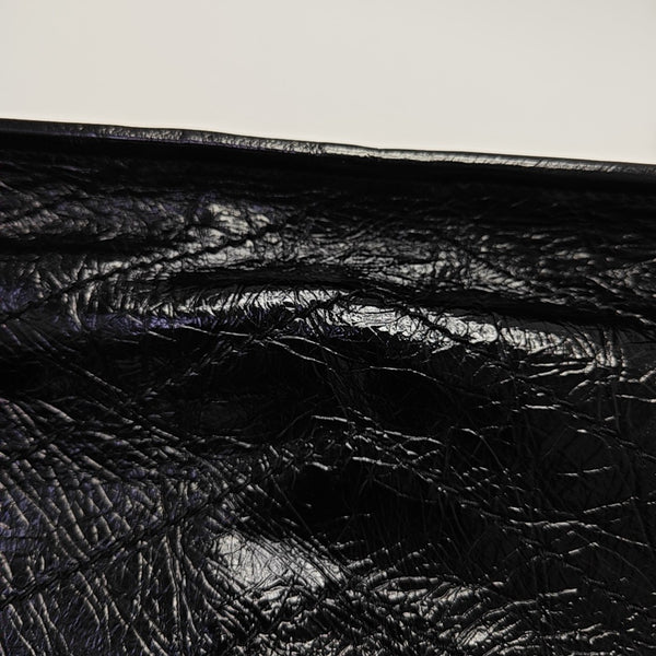 NIKI Medium Chevron Calfskin Black