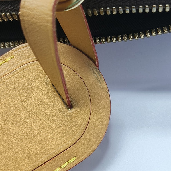 KEEPALL Monogram Coated Canvas Brown