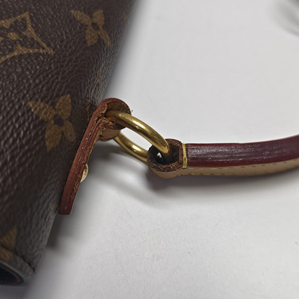CLUNY MM Monogram Coated Canvas Brown