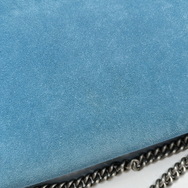 Authenticated pre-owned Dionysus Suede Blue - Shoulder Bag at Looply