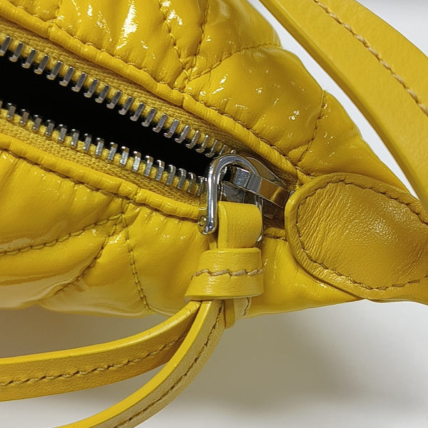 Spirit Ciré Mini Quilted Patent Leather Yellow