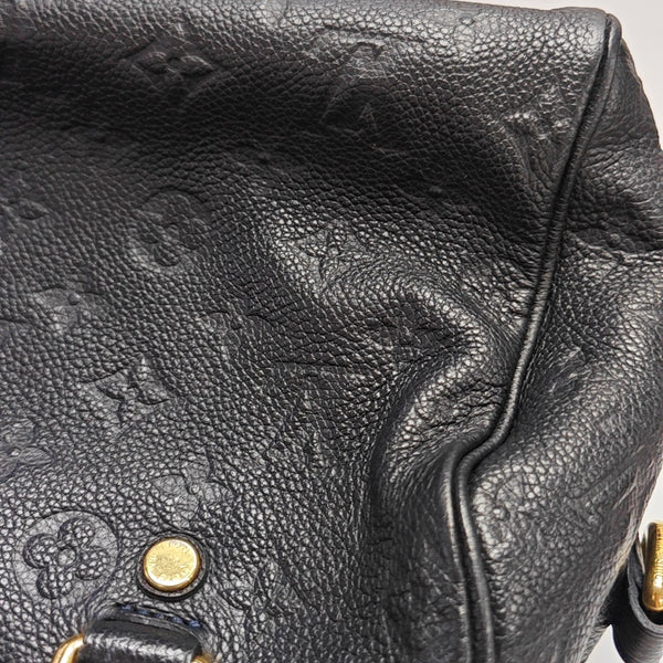 SPEEDY 25 Monogram Calfskin Black