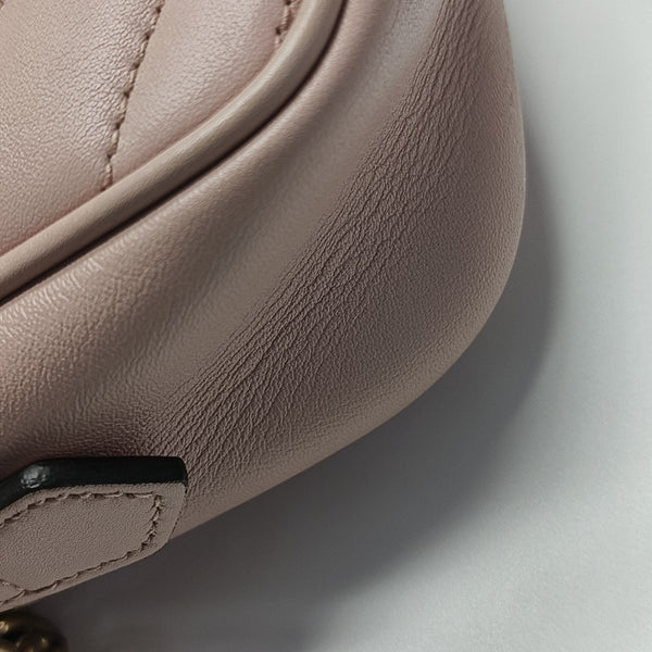 GG Marmont Mini Quilted Calfskin Pink