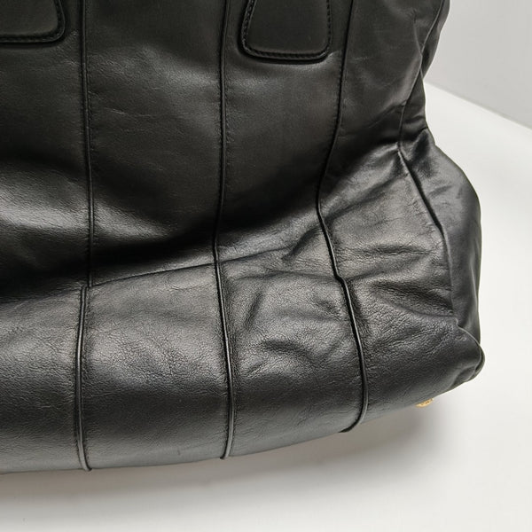 Lambskin Tote Bag Black