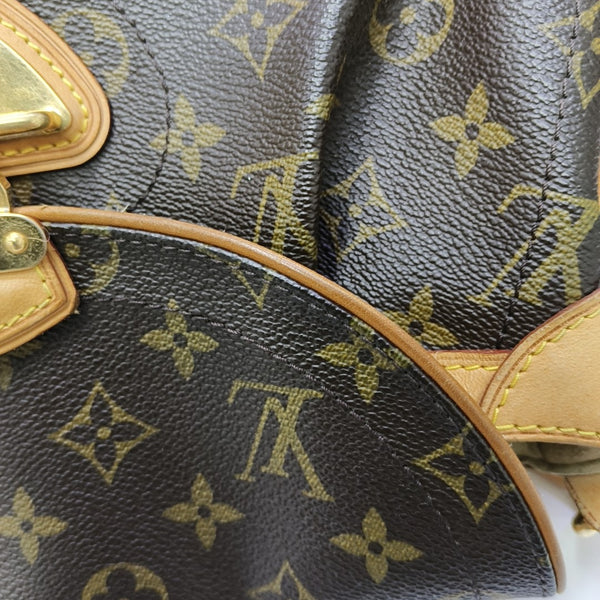 BEVERLY MM Monogram Coated Canvas Brown