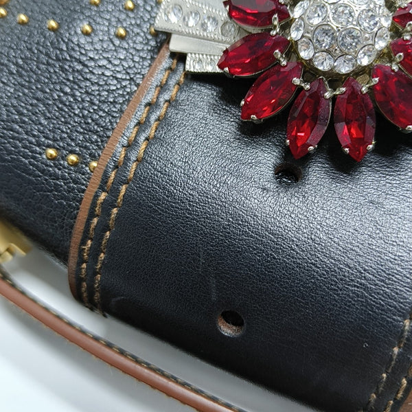 Miu Lady Calfskin Black