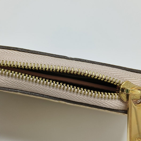 ZIPPY Monogram Patent Leather Yellow Wallet