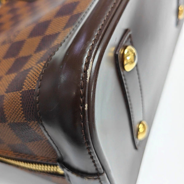 ALMA PM Damier Ebene Coated Canvas Brown