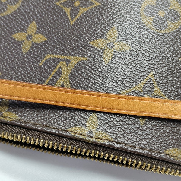 ACCESSOIRES Monogram Coated Canvas Brown