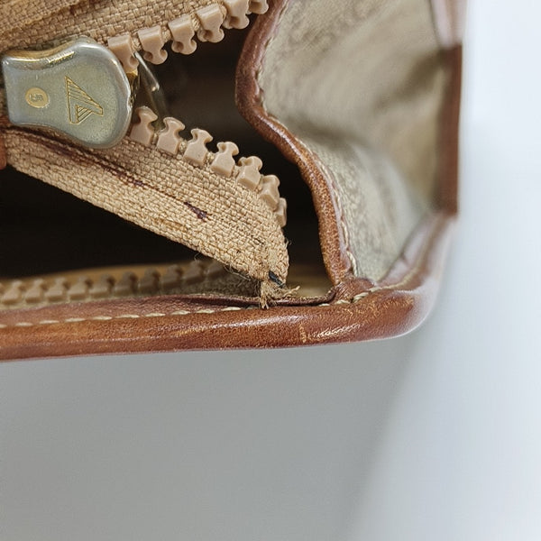 MACADAM CLUTCHES Coated Canvas Beige