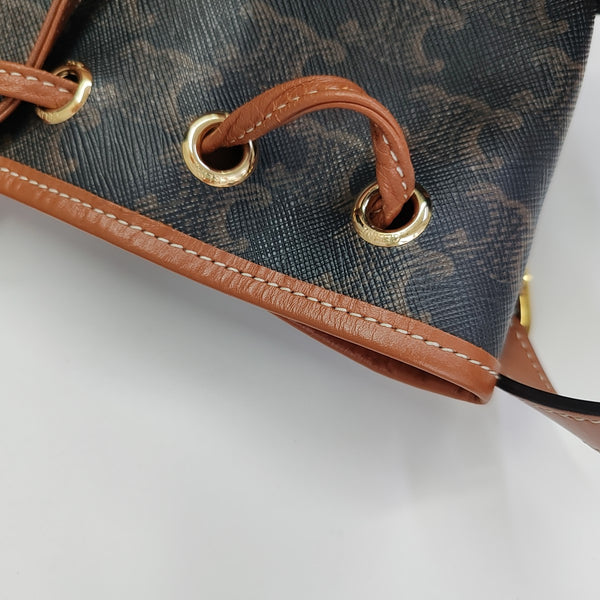 TRIOMPHE CANVAS Small Coated Canvas Brown
